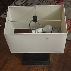 Modern Cream Rectangular Table Lamp